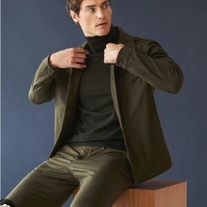 Piombo Men's 100% Merino Wool Black Turtleneck Lightweight SZ. XXL NWT